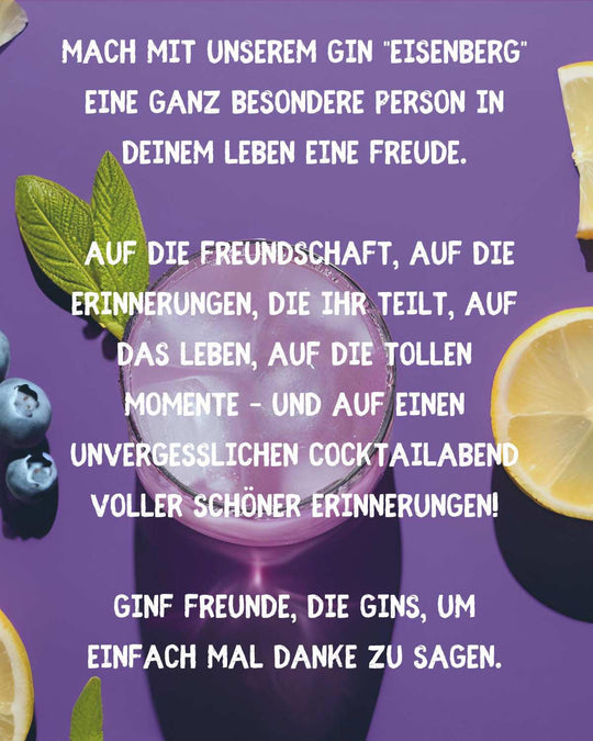 Blueberry Gin - GinFreunde - Eisenberg Gin Freunde