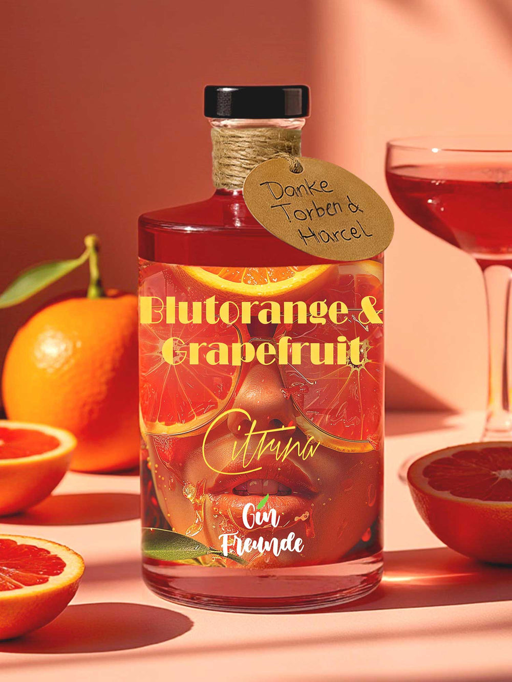 Grapefruit-Blutorange Gin - GinFreunde - Citrina Gin Freunde